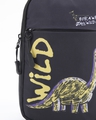 Shop Unisex Black Wild Child Graphic Printed Sling Bag