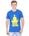 Shop Unisex Blue Beer Atma Cotton T-shirt-Front