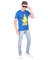 Shop Unisex Blue Beer Atma Cotton T-shirt