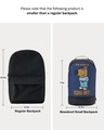 Shop Unisex Blue & Black Chill Guy Printed Backpack
