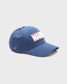 Shop Unisex Blue Marvel Embroidered Baseball Cap-Design