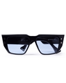 Shop Unisex Blue Wayfarer UV Protected Lens Sunglasses