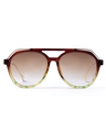 Shop Unisex Brown Oversized UV Protected Lens Sunglasses-Front