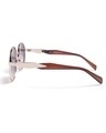 Shop Unisex Brown Round UV Protected Lens Sunglasses-Full