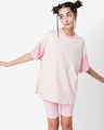 Shop Unisex Cheeky Pink Color Block T-shirt-Design