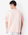 Shop Unisex Cheeky Pink Color Block T-shirt-Full