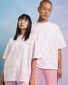 Shop Unisex Cheeky Pink Tie & Dye T-shirt-Front