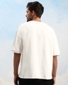 Shop Unisex Cream Embossed Printed Loose Fit  T-shirt-Full