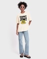 Shop Unisex Off White Dammit Jim Graphic Printed Oversized T-shirt