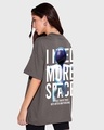 Shop Unisex Grey I Need More Space Graphic Printed T-shirt