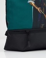 Shop Unisex Green & Black God Of Mischeif Printed Backpack