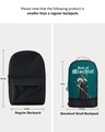 Shop Unisex Green & Black God Of Mischeif Printed Backpack