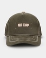 Shop Unisex Green No Cap Printed Baseball Cap-Front