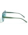 Shop Unisex Green Square UV Protected Lens Sunglasses-Full