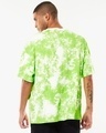 Shop Unisex Green & White Level Up Tie & Dye Typography T-shirt-Full