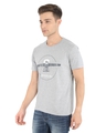 Shop Unisex Grey Bengaluru Fly-Glider Print Cotton T-shirt-Full