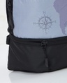 Shop Unisex Grey & Black Always Trippin Printed Backpack
