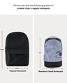 Shop Unisex Grey & Black Always Trippin Printed Backpack