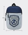 Shop Unisex Grey & Blue Avengers Printed Sling Bag