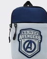 Shop Unisex Grey & Blue Avengers Printed Sling Bag-Full