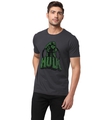 Shop Unisex Grey The Hulk Fist - Marvel Official Printed Cotton T-shirt-Front