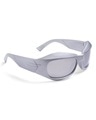 Shop Unisex Grey Wayfarer UV Protected Lens Sunglasses-Design