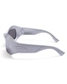 Shop Unisex Grey Wayfarer UV Protected Lens Sunglasses-Full