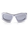 Shop Unisex Grey Wayfarer UV Protected Lens Sunglasses-Front