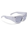 Shop Unisex Grey Wayfarer UV Protected Lens Sunglasses-Design