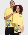 Shop Unisex Lemon Drop Minions Looking Cute Graphic Printed T-shirt-Front