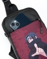 Shop Unisex Maroon Akatsuki Printed Sling Bag