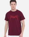 Shop Unisex Maroon Wanda's Crown Graphic Printed T-shirt-Front