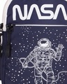 Shop Unisex Blue Nasa In Space Printed Sling Bag