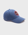 Shop Unisex Navy Blue Deadpool Embroidered Baseball Cap-Design