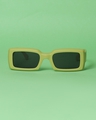Shop Unisex Neon Green Grandad Sunglasses-Design