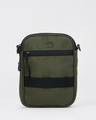 Shop Unisex Olive Green Stackable Sling Bag-Full