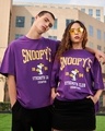 Shop Unisex Purple Can Graphic Printed T-shirt-Front