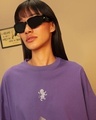 Shop Unisex Purple Houses Graphic Printed T-shirt