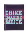 Shop Purple Think and Imagine Journal Hard Bound Notebook-Front
