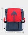Shop Unisex Red & Blue Hustle Printed Laptop Backpack