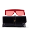 Shop Unisex Red Oversized UV Protected Lens Sunglasses-Full