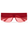 Shop Unisex Red Oversized UV Protected Lens Sunglasses