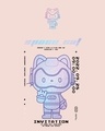 Shop Unisex Pink Space Cat Graphic Printed T-shirt