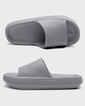 Shop Unisex Shadow Grey Squeezy Sliders-Front