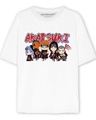 Shop Unisex White Akatsuki Oversized T-shirt-Front