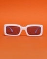 Shop Unisex White Azure Grandad Sunglasses-Design