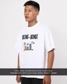 Shop Unisex White Being Bong Typography T-shirt-Design