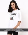 Shop Unisex White Being Bong Typography T-shirt-Full