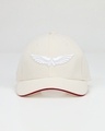 Shop Unisex Off White Captain America Embroidered Baseball Cap-Front