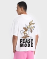 Shop Unisex White Feast Mode Graphic Printed T-shirt-Full